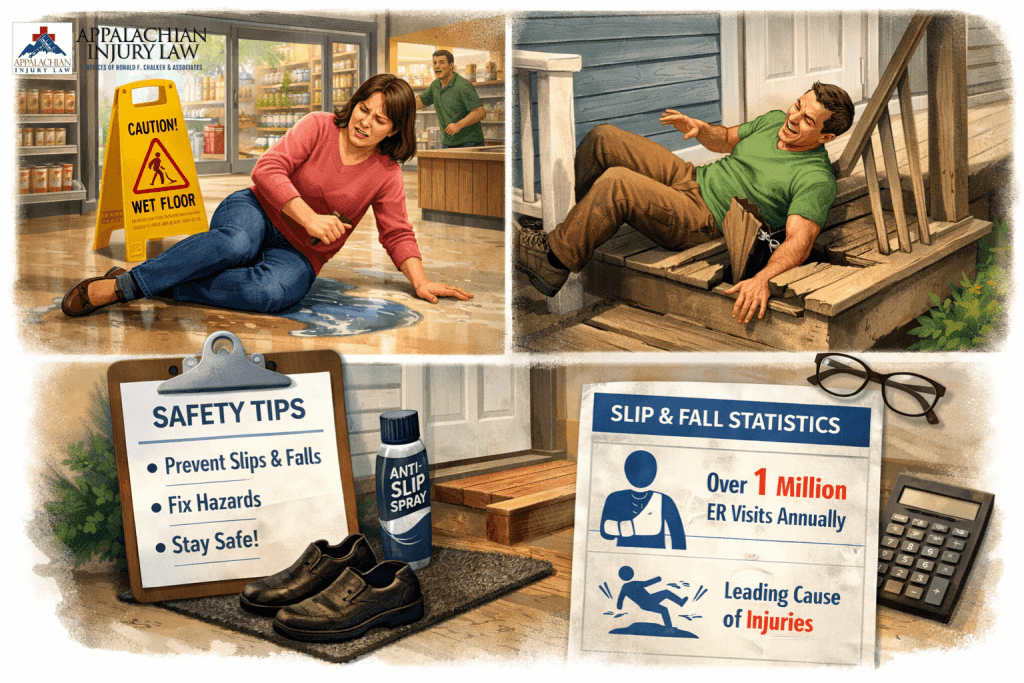 slip and fall accidents in East Ellijay